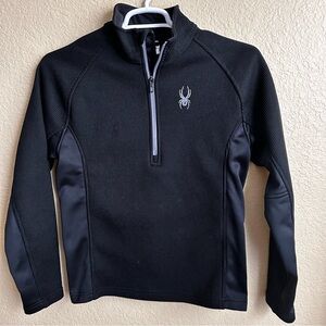 Spyder Half Zip Black Sweater